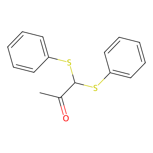2-Propanone, 1,1-bis(phenylthio)- structure