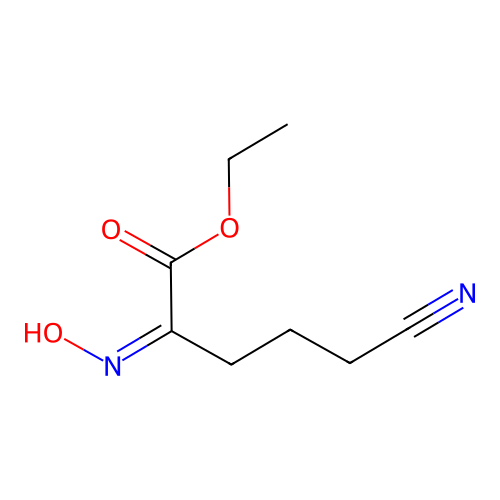 Ethyl 5-cyano-2-(hydroxyimino)pentanoate structure