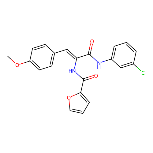 N-(3-Chlorophenyl)-2-(furan-2-ylformamido)-3-(4-methoxyphenyl)prop-2-enamide structure