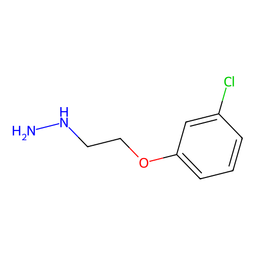 2-(3-Chlorophenoxy)ethylhydrazine structure