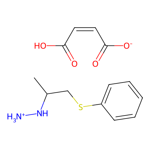 Hydrazine, ((1-phenylthiomethyl)ethyl)-, maleate structure