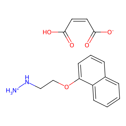 Hydrazine, (2-(alpha-naphthyloxy)ethyl)-, maleate structure