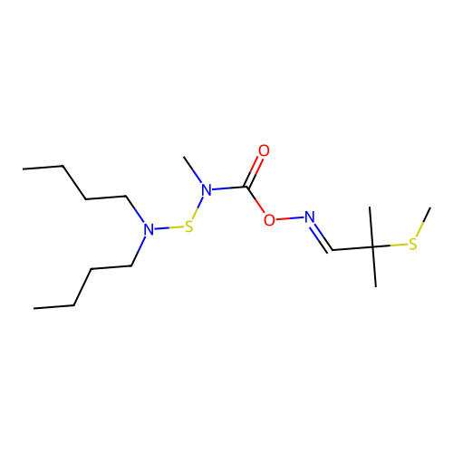 3-Oxa-8-thia-2,5-diazanon-5-ene-2-sulfenamide, N,N-dibutyl-7,7-dimethyl-3-oxo- structure