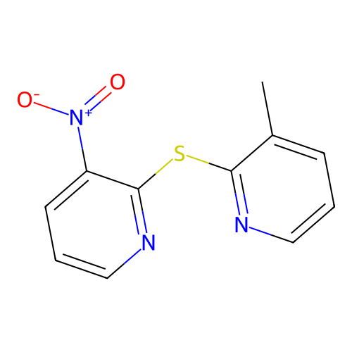 3-Methyl-2-(3-nitropyridin-2-yl)sulfanylpyridine structure