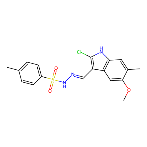 N'-[(Z)-(2-chloro-5-methoxy-6-methylindol-3-ylidene)methyl]- structure
