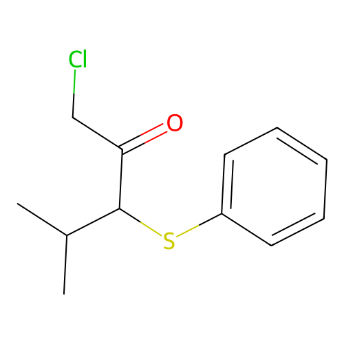 2-Propanone, 1-phenylthio-1-(1-methylethyl)-3-chloro- structure