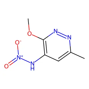 N-(3-methoxy-6-methylpyridazin-4-yl)nitramide structure