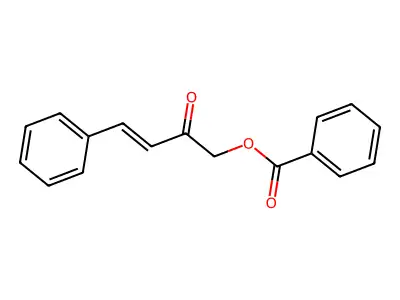 (2-Oxo-4-phenylbut-3-enyl) benzoate structure