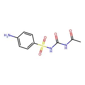 N-[(4-aminophenyl)sulfonylcarbamoyl]acetamide structure