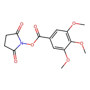 2,5-Dioxopyrrolidin-1-YL 3,4,5-trimethoxybenzoate structure