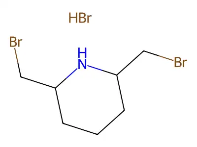 Piperidine, 2,6-bis(bromomethyl)-, monohydrobromide structure