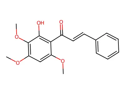 2'-Hydroxy-3',4',6'-trimethoxychalcone structure