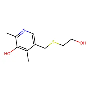 5-{[(2-Hydroxyethyl)sulfanyl]methyl}-2,4-dimethylpyridin-3-ol structure