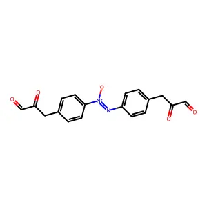 3-(4-{(z)-[4-(2,3-Dioxopropyl)phenyl]-nno-azoxy}phenyl)-2-oxopropanal structure