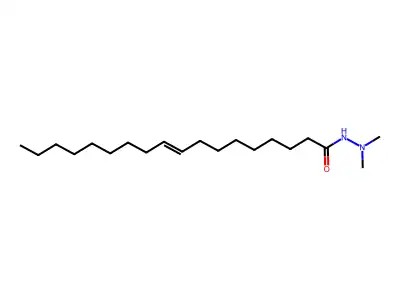 (E)-N',N'-dimethyloctadec-9-enehydrazide structure