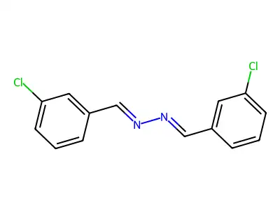 1,2-Bis(3-chlorobenzylidene)hydrazine structure