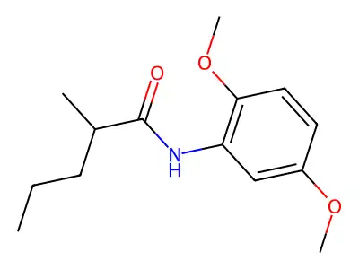 N-(2,5-dimethoxyphenyl)-2-methylpentanamide structure