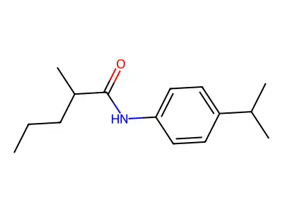 Pentanamide, 2-methyl-N-[4-(1-methylethyl)phenyl]- structure