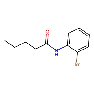 N-(2-bromophenyl)pentanamide structure
