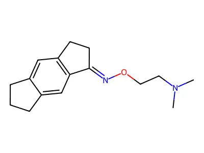 3,5,6,7-Tetrahydro-s-indacen-1(2H)-one O-[2-(dimethylamino)ethyl]oxime structure