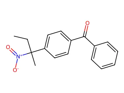 4-(1-Methyl-1-nitropropyl)benzophenone structure