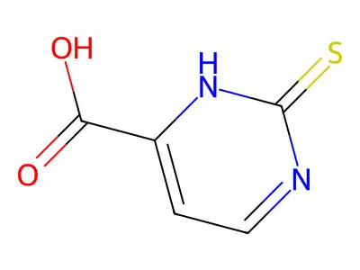 2-Sulfanylidene-2,3-dihydropyrimidine-4-carboxylic acid structure