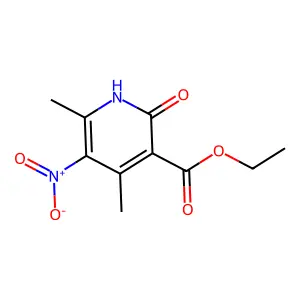 Ethyl 4,6-dimethyl-5-nitro-2-oxo-1,2-dihydropyridine-3-carboxylate structure