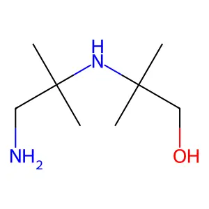 2-[(1-Amino-2-methylpropan-2-yl)amino]-2-methylpropan-1-ol structure