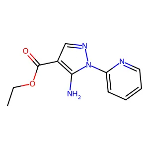 ethyl 5-amino-1-(pyridin-2-yl)-1H-pyrazole-4-carboxylate structure