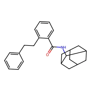 Benzamide, N-(adamantan-2-yl)-2-phenethyl- structure