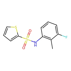 N-(3-fluoro-2-methylphenyl)thiophene-2-sulfonamide structure