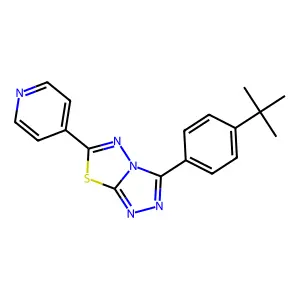 3-(4-Tert-butylphenyl)-6-(4-pyridinyl)[1,2,4]triazolo[3,4-b][1,3,4]thiadiazole structure
