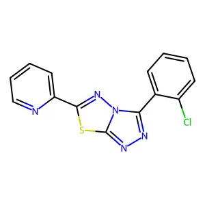 3-(2-Chlorophenyl)-6-pyridin-2-yl-[1,2,4]triazolo[3,4-b][1,3,4]thiadiazole structure
