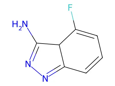 4-fluoro-3aH-indazol-3-amine structure