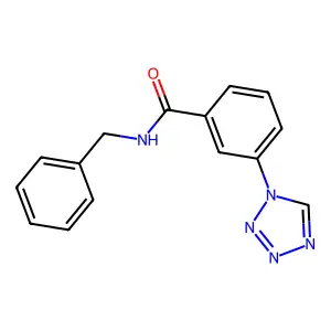 N-benzyl-3-(1H-tetrazol-1-yl)benzamide structure