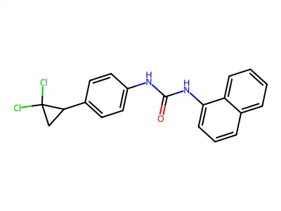 1-[4-(2,2-Dichlorocyclopropyl)phenyl]-3-naphthalen-1-ylurea structure