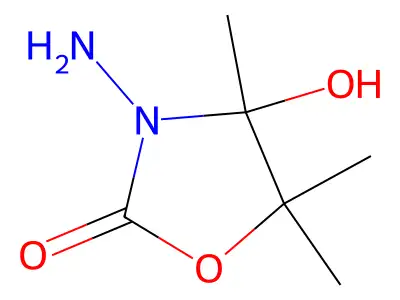 3-Amino-4-hydroxy-4,5,5-trimethyl-1,3-oxazolidin-2-one structure