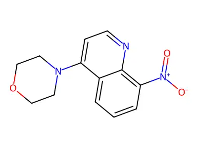 4-(8-Nitro-4-quinolyl)morpholine structure