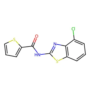 N-(4-chloro-1,3-benzothiazol-2-yl)thiophene-2-carboxamide structure
