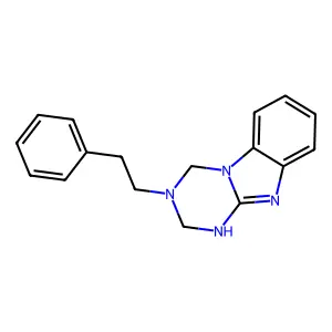 3-(2-Phenylethyl)-1,2,3,4-tetrahydro[1,3,5]triazino[1,2-a]benzimidazole structure