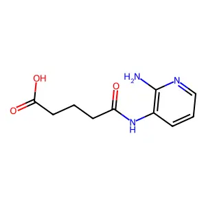 5-[(2-Aminopyridin-3-yl)amino]-5-oxopentanoic acid structure