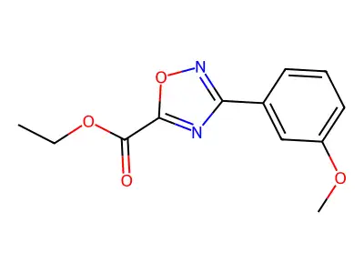 Ethyl 3-(3-methoxyphenyl)-1,2,4-oxadiazole-5-carboxylate structure