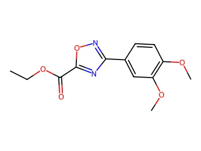 Ethyl 3-(3,4-dimethoxyphenyl)-1,2,4-oxadiazole-5-carboxylate structure