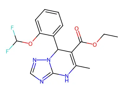 ETHYL 7-[2-(DIFLUOROMETHOXY)PHENYL]-5-METHYL-4H,7H-[1,2,4]TRIAZOLO[1,5-A]PYRIMIDINE-6-CARBOXYLATE structure