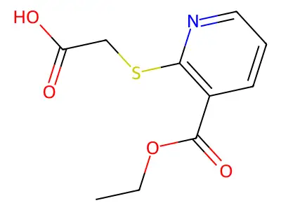 2-{[3-(Ethoxycarbonyl)pyridin-2-yl]sulfanyl}acetic acid structure
