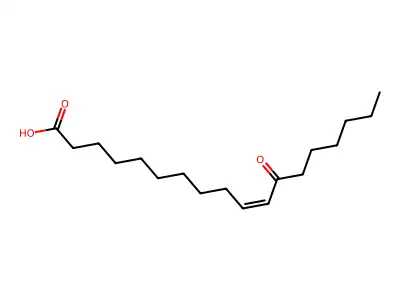 12-Oxo-octadec-10-enoic acid structure
