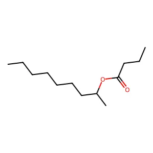 Butanoic acid, 1-methyloctyl ester structure