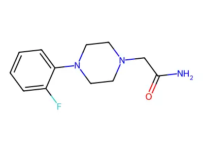 2-[4-(2-Fluorophenyl)piperazin-1-yl]acetamide structure