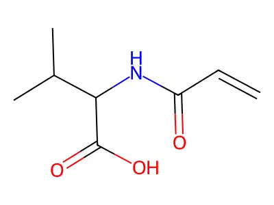 3-methyl-2-(prop-2-enoylamino)butanoic Acid structure