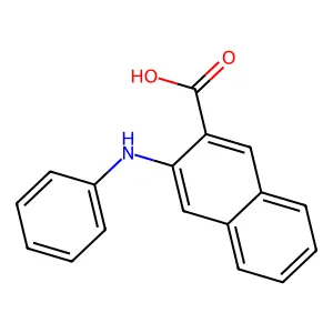 3-(苯氨基)-2-萘甲酸 structure